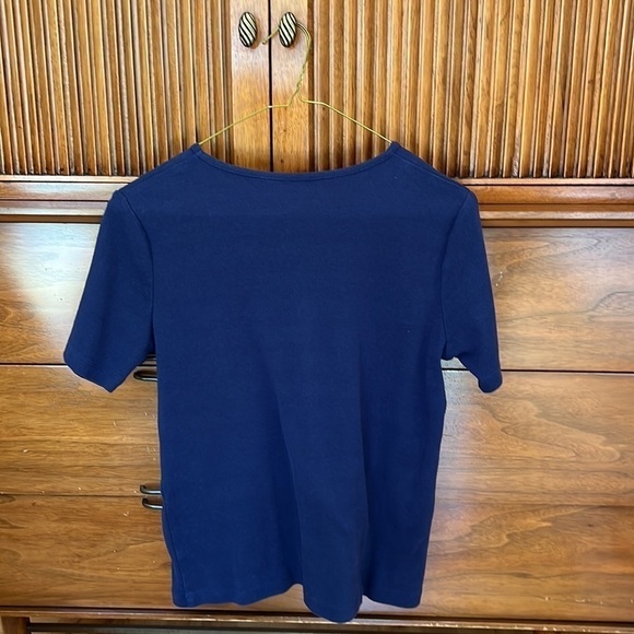 Appleseed’s Boutique Fitted Blue Tee Shirt - Picture 4 of 6